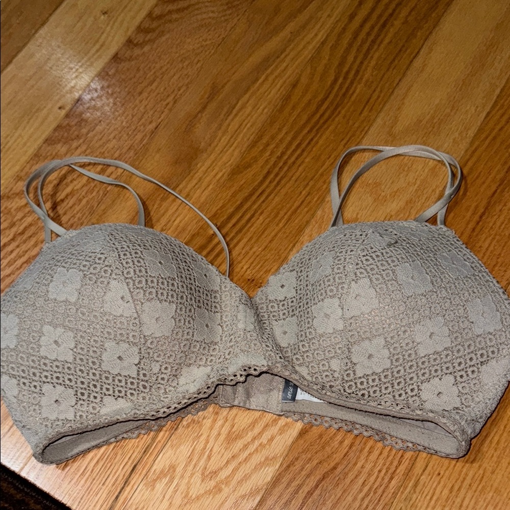 Lace Bralette in Beige